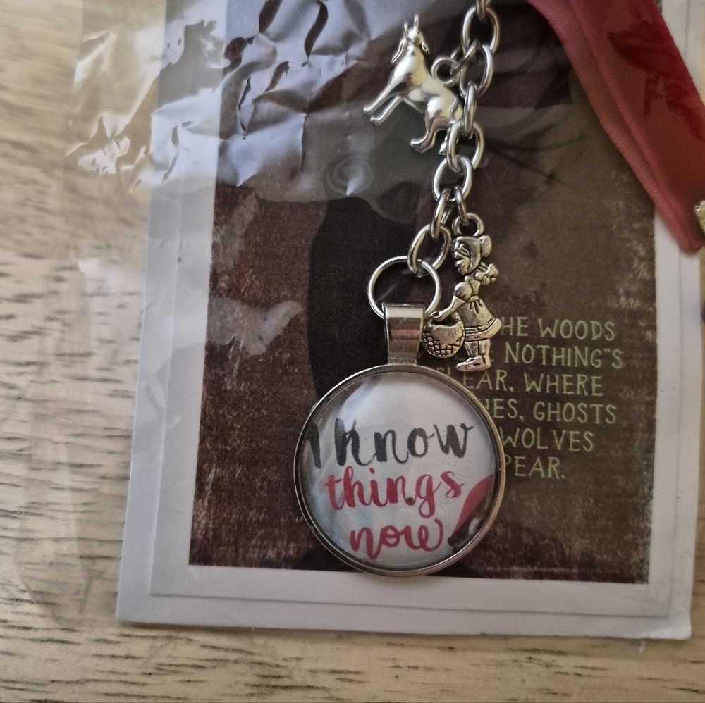 Into The Woods Musical I Know Things Now Ribbon Keychain Brand New - Picture 4 of 5